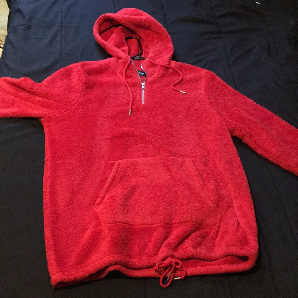 Half-Zip Fuzzy Jacket!